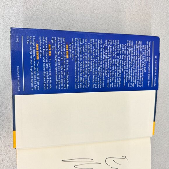 Fab Five Book by Mitch Albom Signed 1st Edition First Printing Hardcover 1993 - Picture 6 of 14